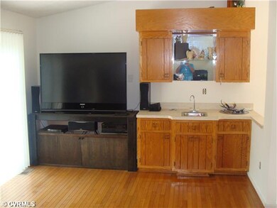 Living Room - Video Center and Wet Bar