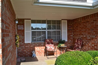 Sunny front porch.