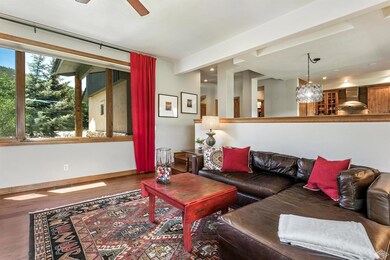 Wide plank wood oak flooring.