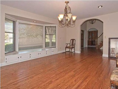 Huge formal dining room...hardwood floors