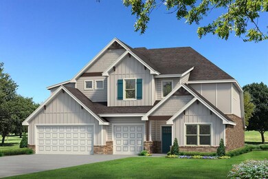 Craftsman-style house featuring brick siding, a fr