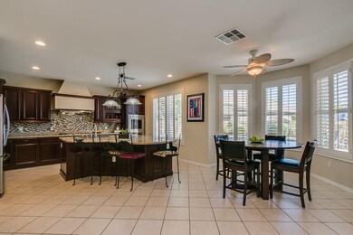 Eat In Kitchen Looks Out to Pool