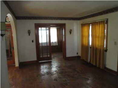 Living room and entry to office