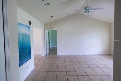 Living room with view in to Master bedroom