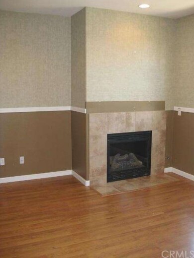 Fireplace in family room.