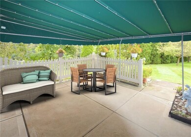 Covered patio entry