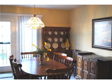 Large dining room that is open to the kitchen and 