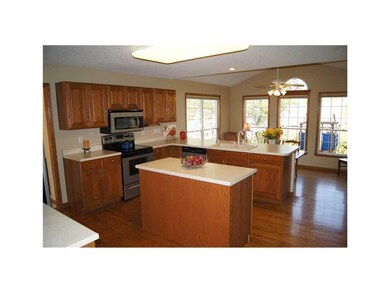 Kitchen. Open kitchen that flows into family room 