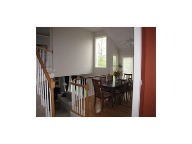 Beautiful hardwood floors in breakfast room.