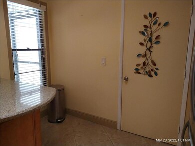kitchen window and garage entry