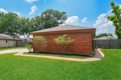 Pavers around the garage
