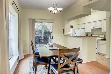 Dining room with patio