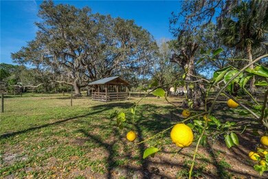 Fruit trees, milking station, magnificent oaks
