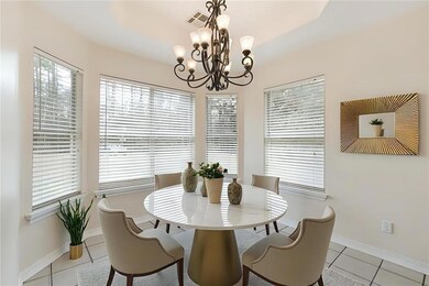 Dining room virtually staged