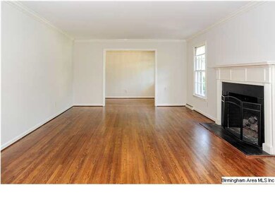 Spacious Living Room with gas log fireplace