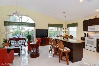 Open Floor Plan Features Kitchen and Living Room A