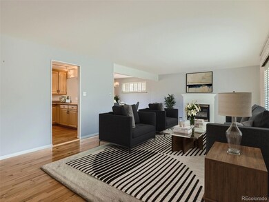 Large living room with cozy fireplace
