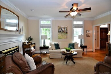 Nine foot ceilings and rich molding throughout.