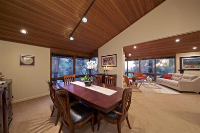 The room flows into the living room as well as thr