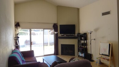 Living room fireplace