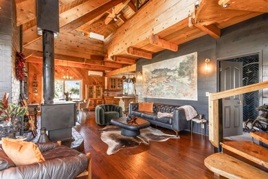 Exposed Beams and Vaulted Ceiling