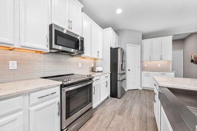Upgraded finishes and under cabinet lighting.