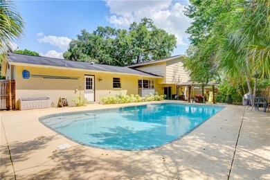 Rear of Home with Pool View