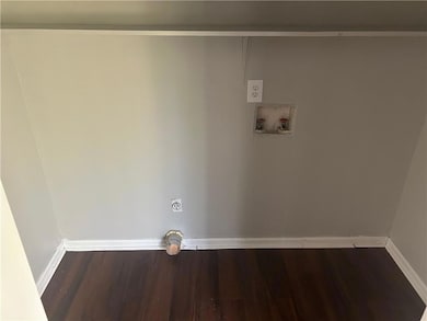 Laundry off eating area
