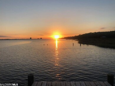 Sunset from actual pier at Waterside Resort, 2018.