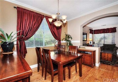 Notice the chair rail, crown moulding and upgraded