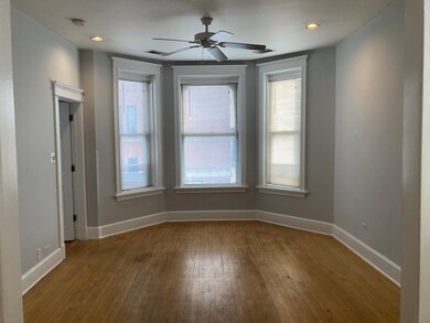 Bay window in living room of front units