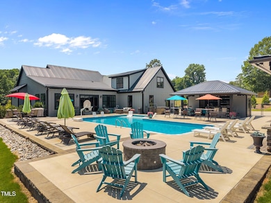 Fire pit and pool