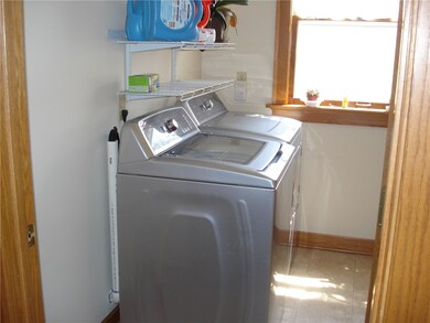 Laundry just off the kitchen