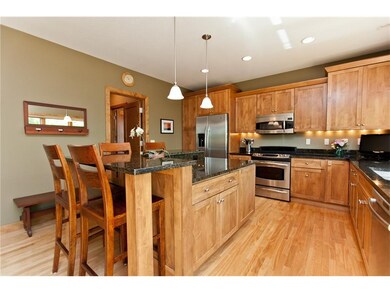Kitchen with granite countertops