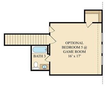 Optional 5th Bedroom in lieu of Game Room