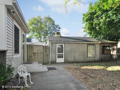 Yard/Garden. Oversized fenced yard with large shed