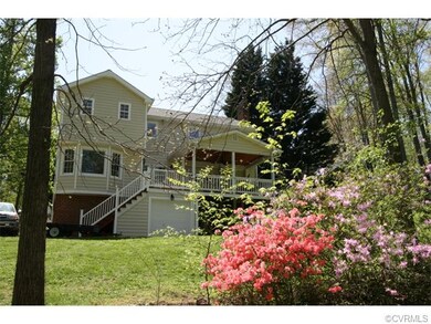 view from back.  Notice the garage door to the sto
