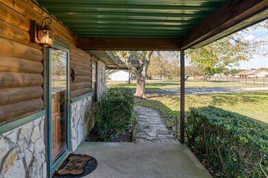Enter the home's main entrance, complete with a co