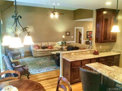 Spacious view from Kitchen to family room! This ho
