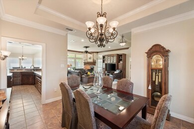 Dining area is open to the living room and kitchen