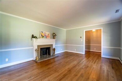Living room #2 with chair railing