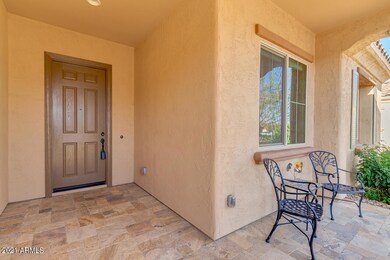 Travertine Front Porch