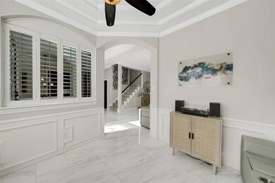 Home office/study overlooking the foyer