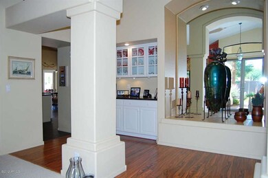 Foyer with Built-in Buffet