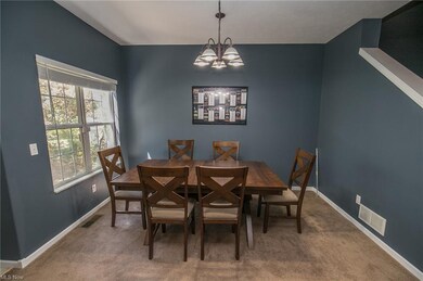 View of dining room from the living room