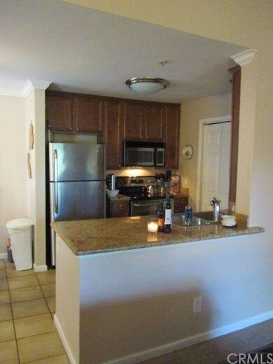 View of kitchen from living room
