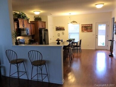Open space between Family Room and Kitchen.