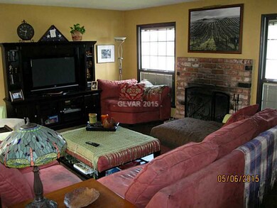 Living Room. Living room features a wood-burning s