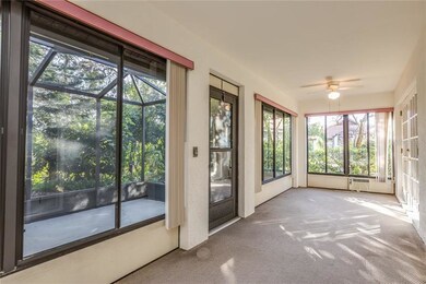 Bright enclosed sun room for all year enjoyment