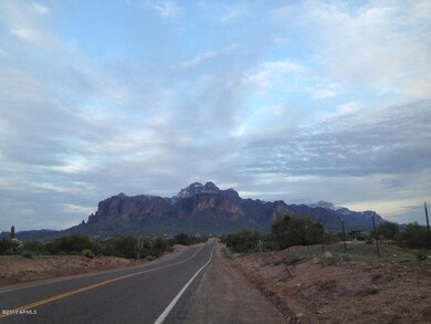 View from front of lot on Lost Dutchman